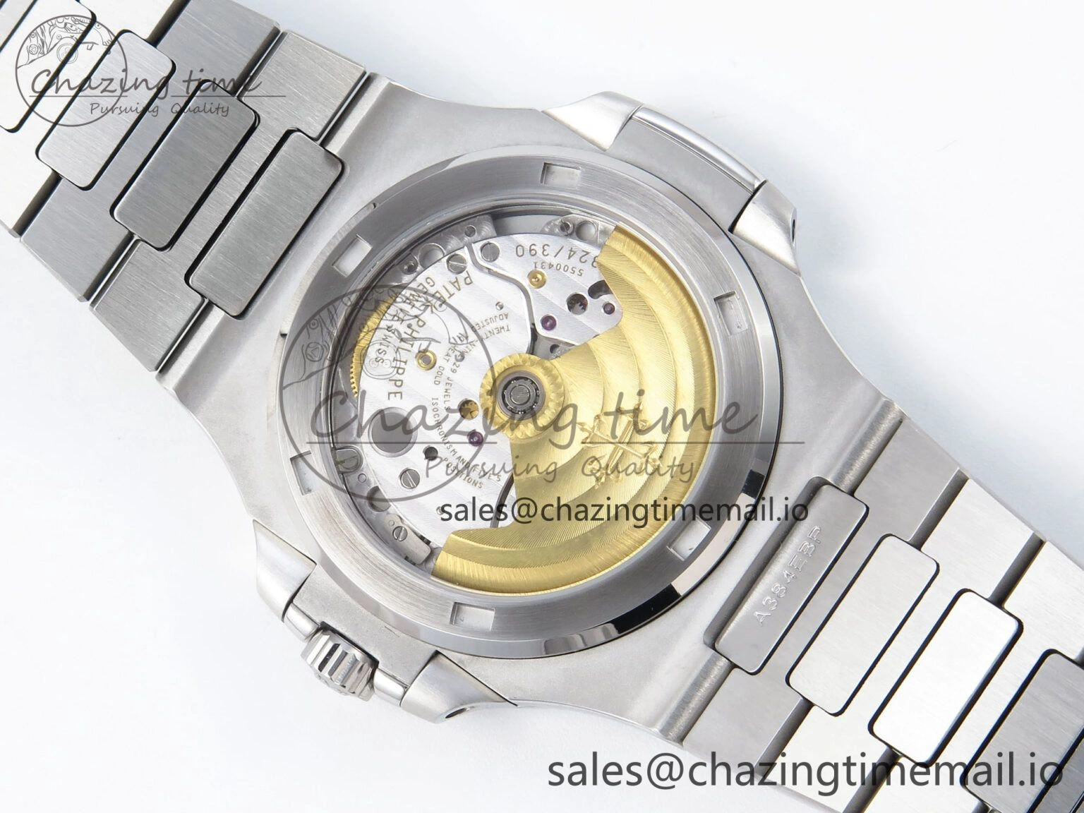 SmartChoice Nautilus 5711 1A 3KF 1:1 Best Edition Blue Textured Dial on SS Bracelet A324 Super Clone V 8653