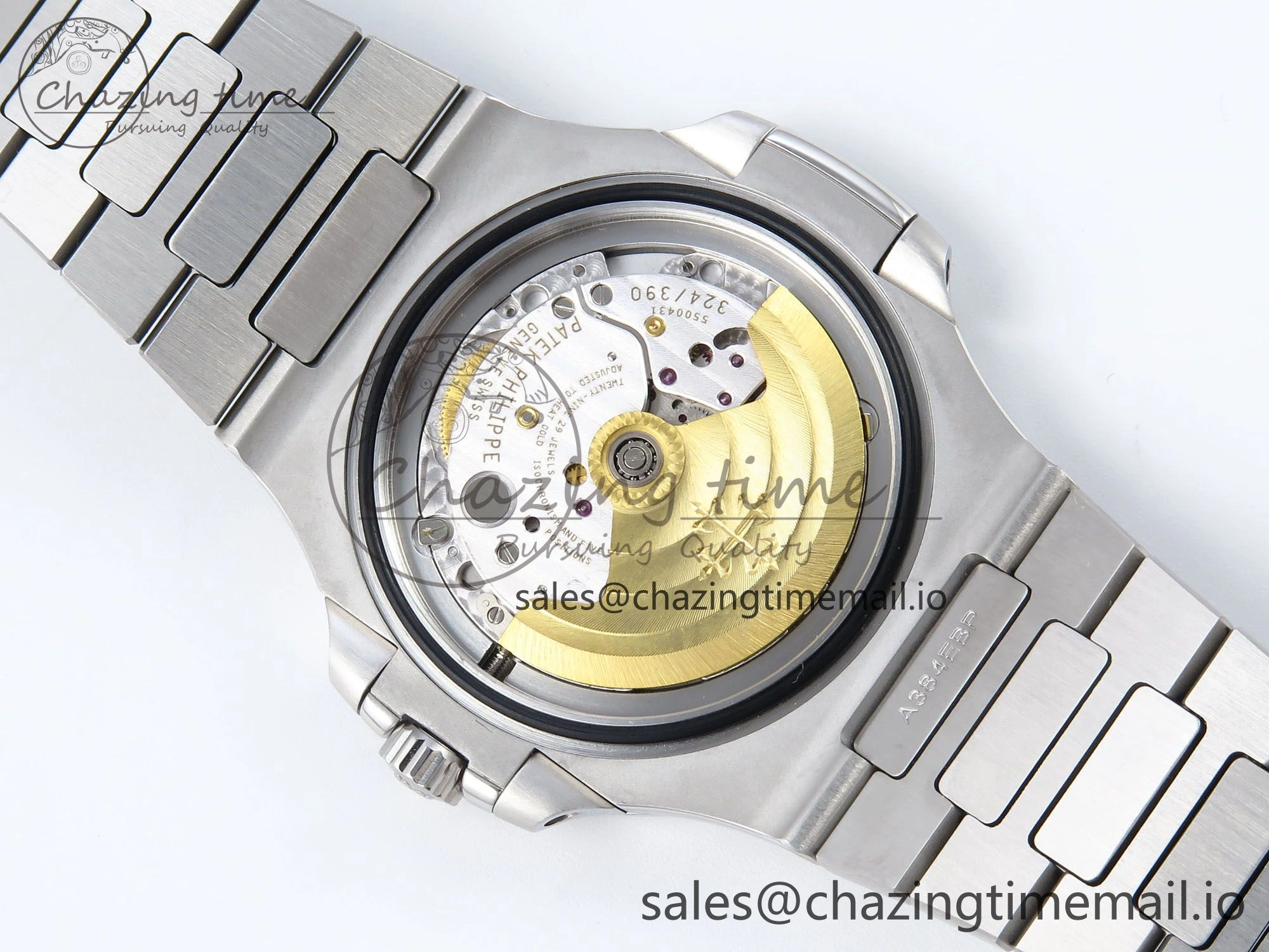 SmartChoice Nautilus 5711 1A 3KF 1:1 Best Edition Blue Textured Dial on SS Bracelet A324 Super Clone V 8653