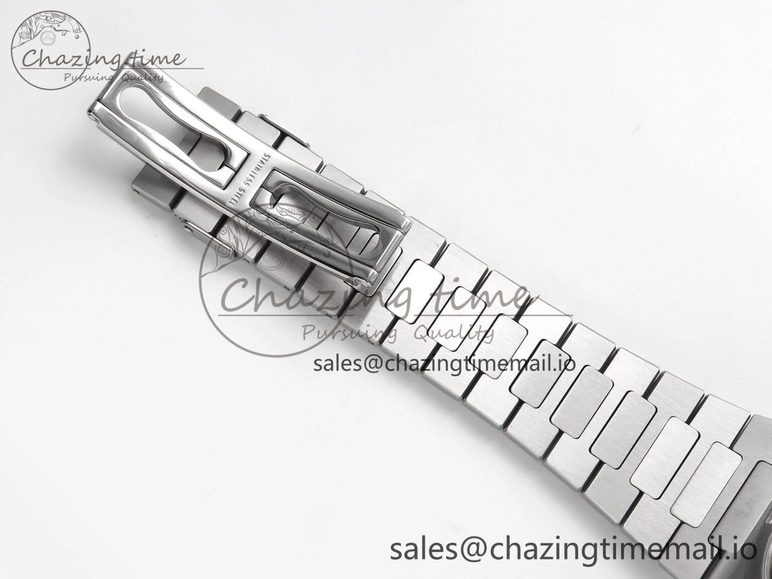 SmartChoice Nautilus 5711 1A 3KF 1:1 Best Edition Blue Textured Dial on SS Bracelet A324 Super Clone V 8653