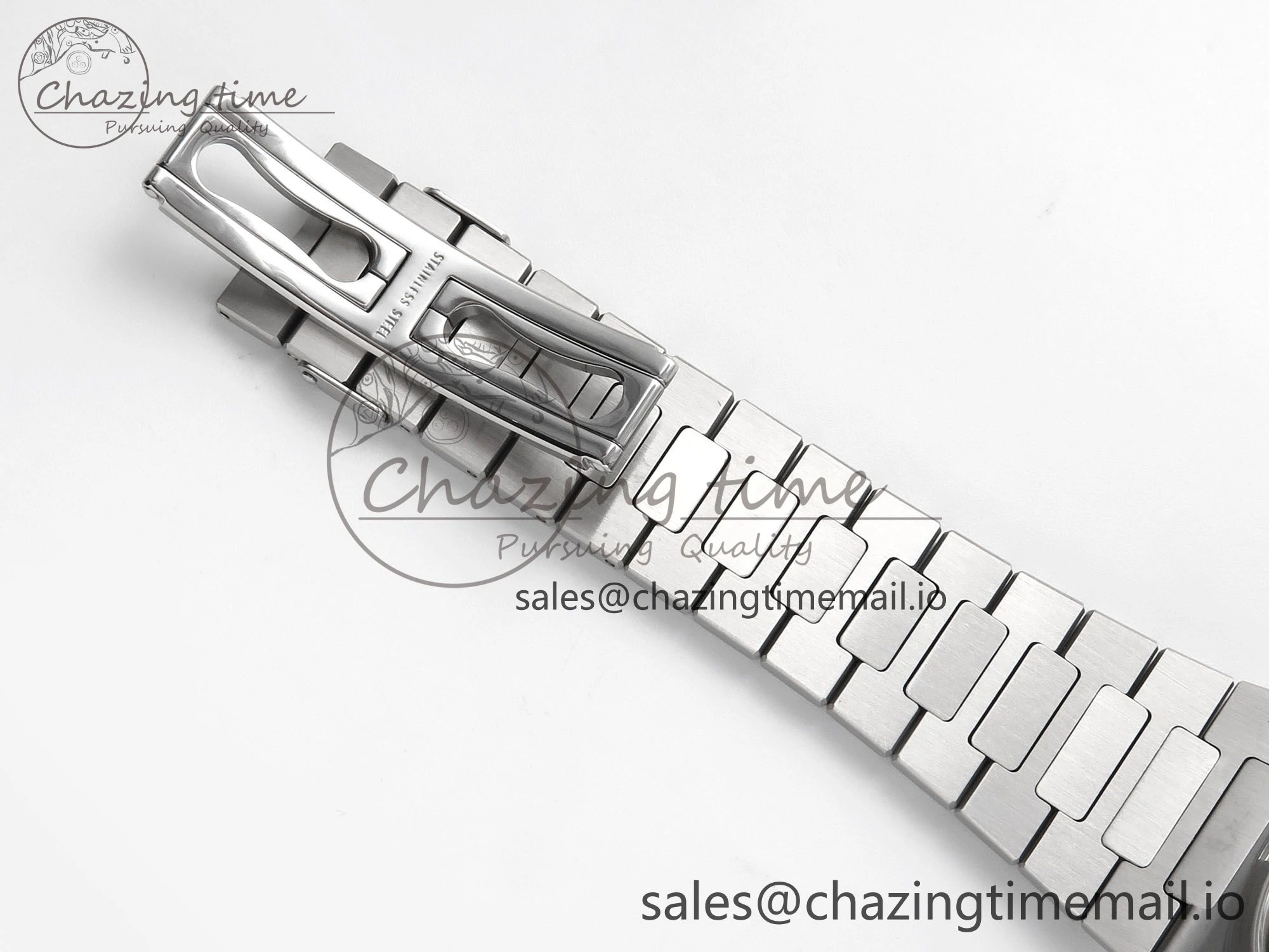 SmartChoice Nautilus 5711 1A 3KF 1:1 Best Edition Blue Textured Dial on SS Bracelet A324 Super Clone V 8653