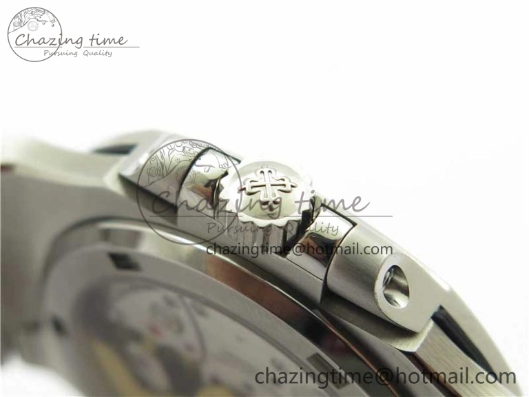 SmoothTexture Nautilus 5711 1A 3KF 1:1 Best Edition Blue Textured Dial on SS Bracelet A324 Super Clone V 8879