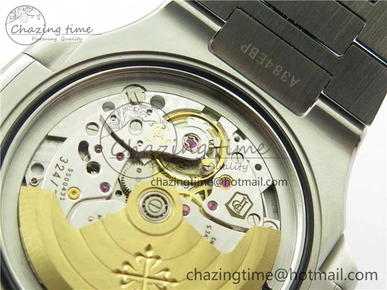 SmoothTexture Nautilus 5711 1A 3KF 1:1 Best Edition Blue Textured Dial on SS Bracelet A324 Super Clone V 8879