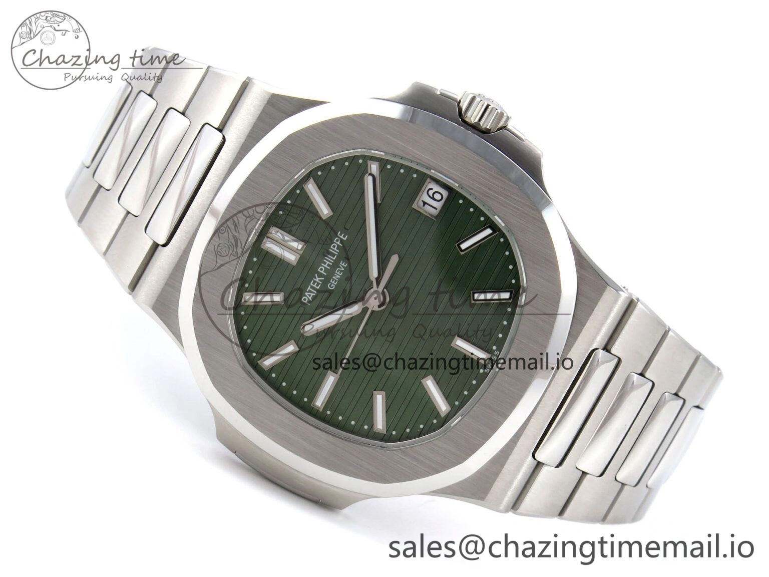 Nautilus 5711 1A 3KF 1:1 Best Edition Green Dial on SS Bracelet A324 Super Clone V Versatile 8713