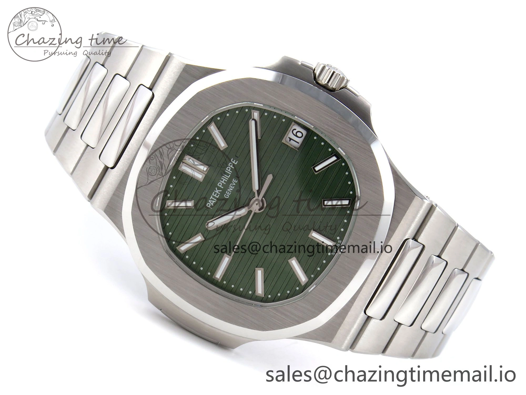 Nautilus 5711 1A 3KF 1:1 Best Edition Green Dial on SS Bracelet A324 Super Clone V Versatile 8713