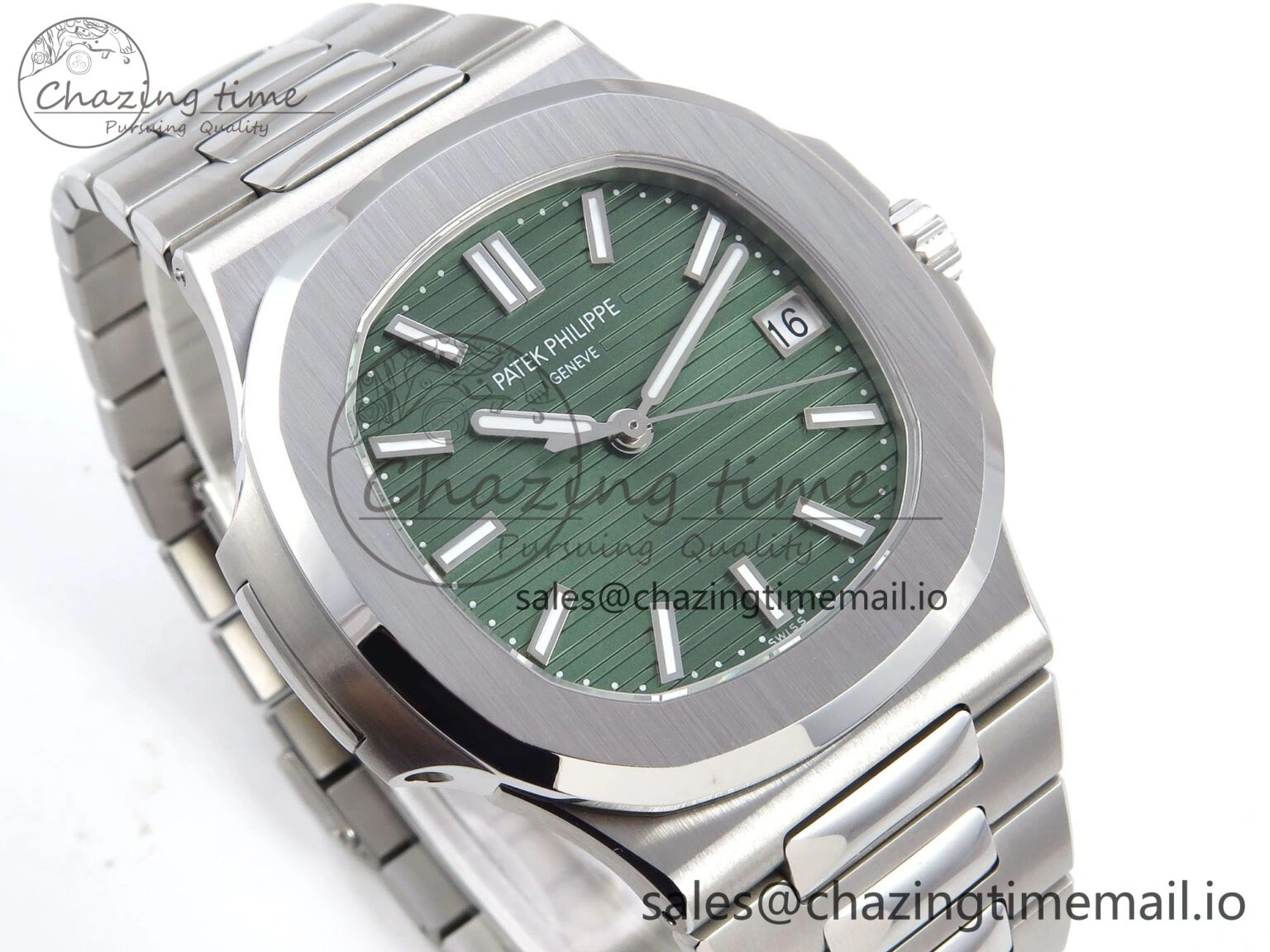 Nautilus 5711 1A 3KF 1:1 Best Edition Green Dial on SS Bracelet A324 Super Clone V Versatile 8713