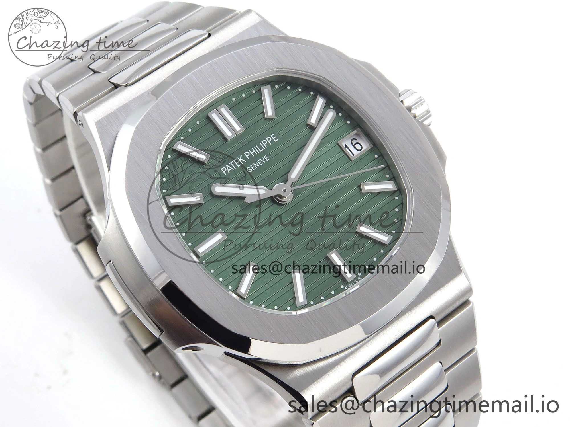 Nautilus 5711 1A 3KF 1:1 Best Edition Green Dial on SS Bracelet A324 Super Clone V Versatile 8713