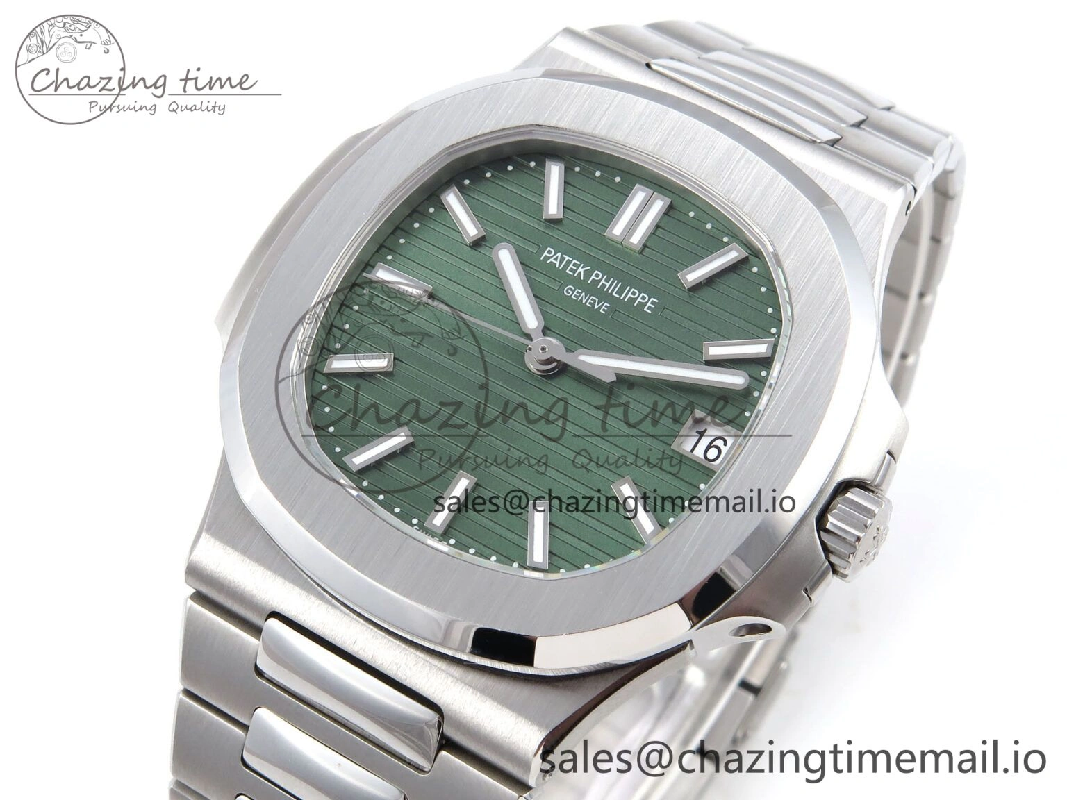 Nautilus 5711 1A 3KF 1:1 Best Edition Green Dial on SS Bracelet A324 Super Clone V Versatile 8713