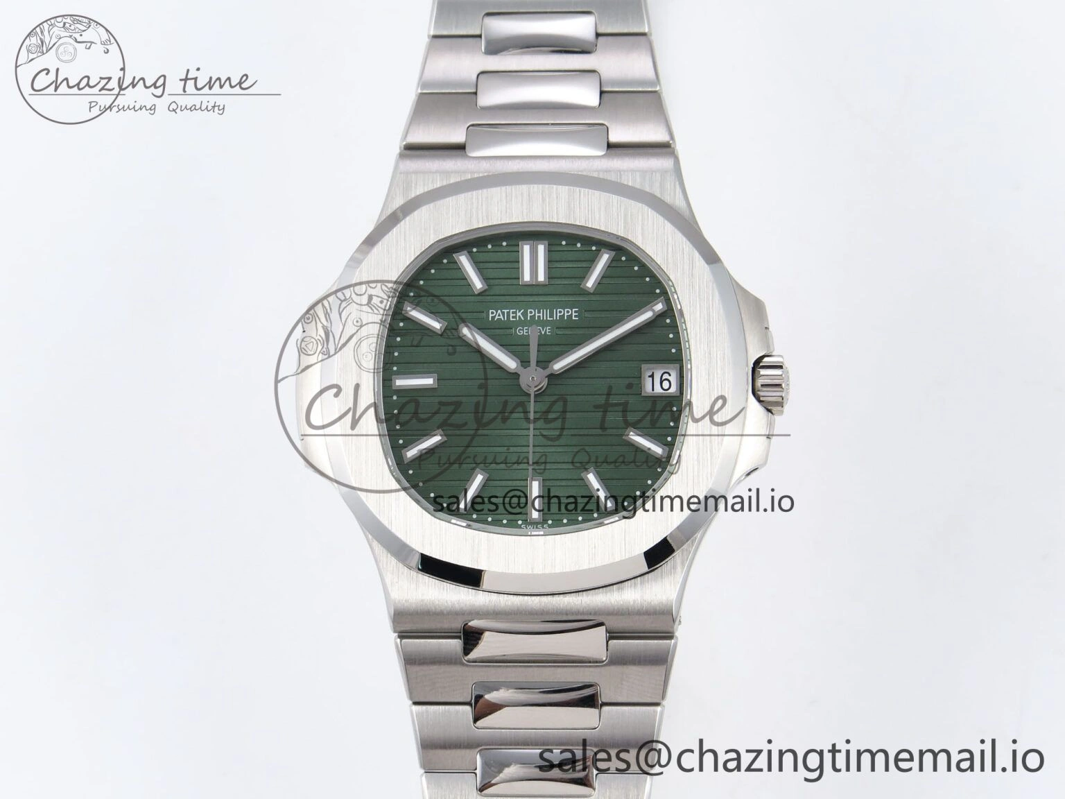 Nautilus 5711 1A 3KF 1:1 Best Edition Green Dial on SS Bracelet A324 Super Clone V Versatile 8713