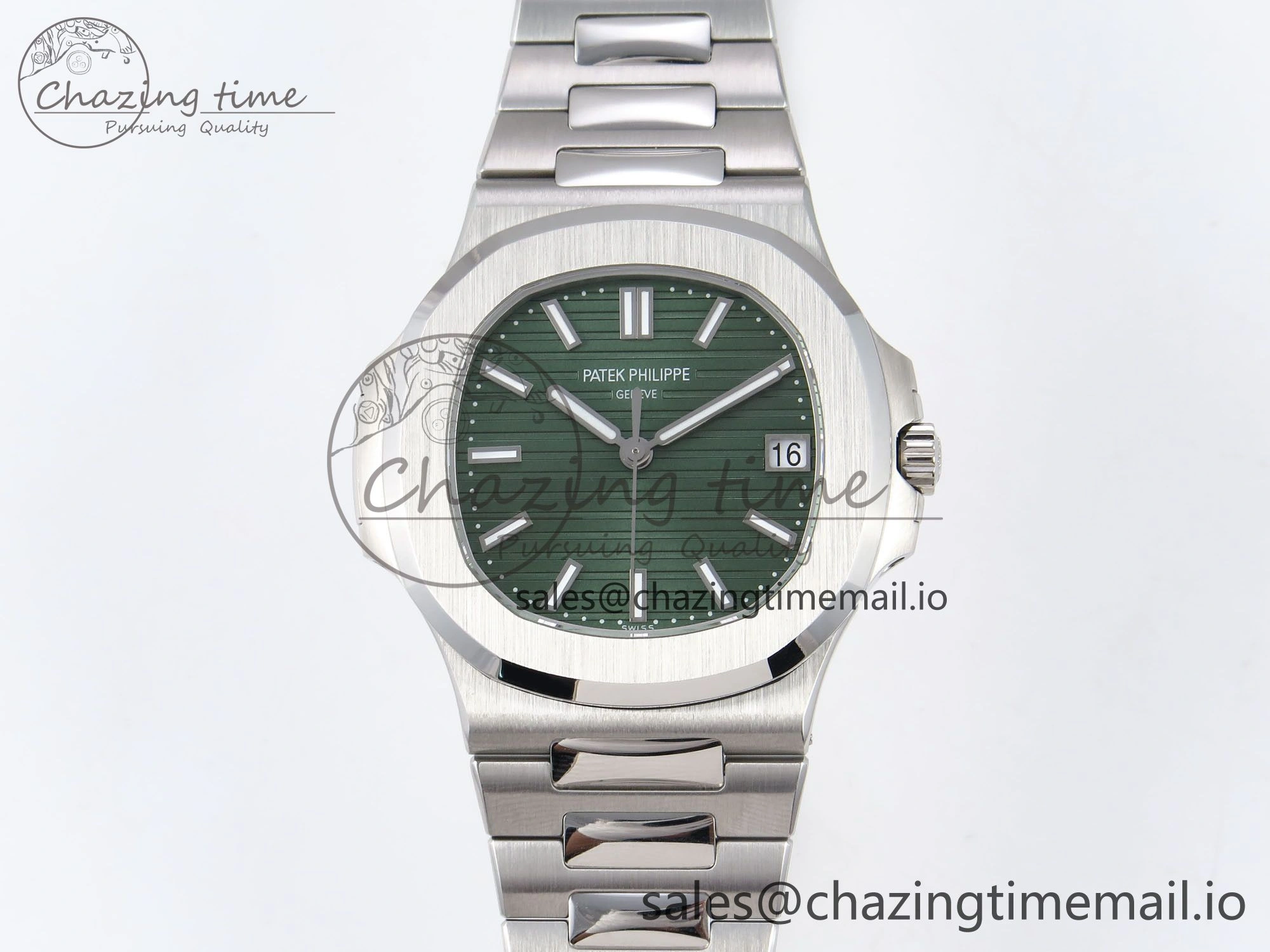 Nautilus 5711 1A 3KF 1:1 Best Edition Green Dial on SS Bracelet A324 Super Clone V Versatile 8713