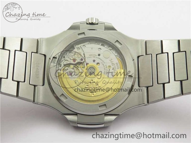 Nautilus 5711 1A 3KF 1:1 Best Edition Green Textured Dial on SS Bracelet A324 Super Clone V EyeCatching 8848