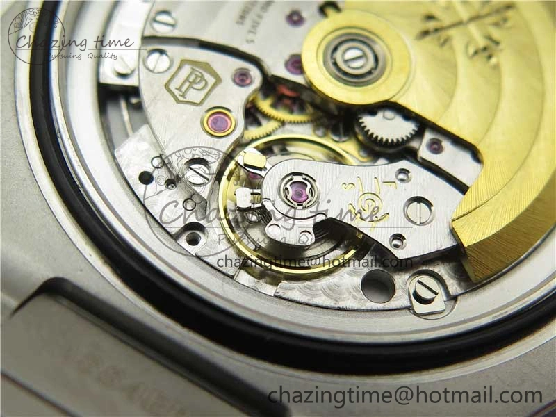 Nautilus 5711 1A 3KF 1:1 Best Edition Green Textured Dial on SS Bracelet A324 Super Clone V EyeCatching 8848