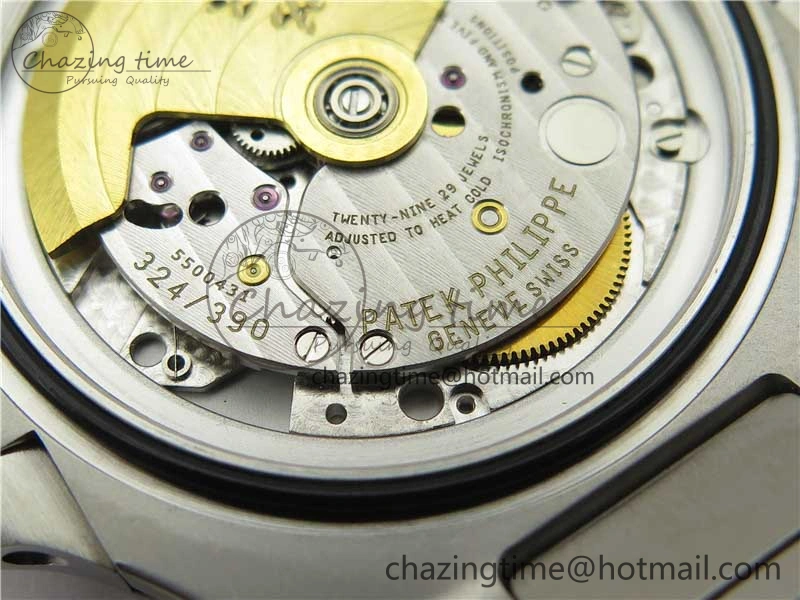 Nautilus 5711 1A 3KF 1:1 Best Edition Green Textured Dial on SS Bracelet A324 Super Clone V EyeCatching 8848