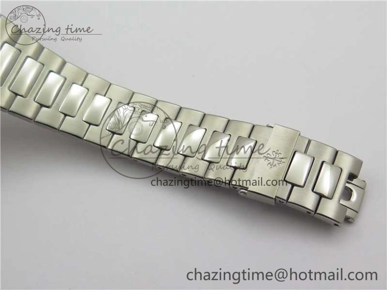 Nautilus 5711 1A 3KF 1:1 Best Edition Green Textured Dial on SS Bracelet A324 Super Clone V EyeCatching 8848