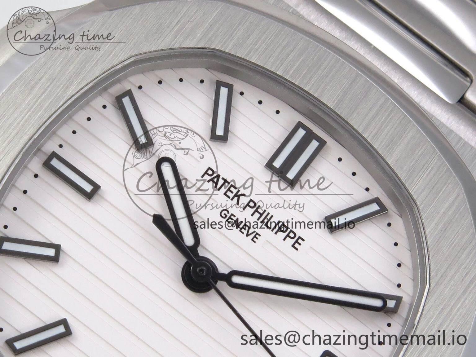 Nautilus 5711 1A 3KF 1:1 Best Edition White Textured Dial on SS Bracelet A324 Super Clone V Sporty 8712
