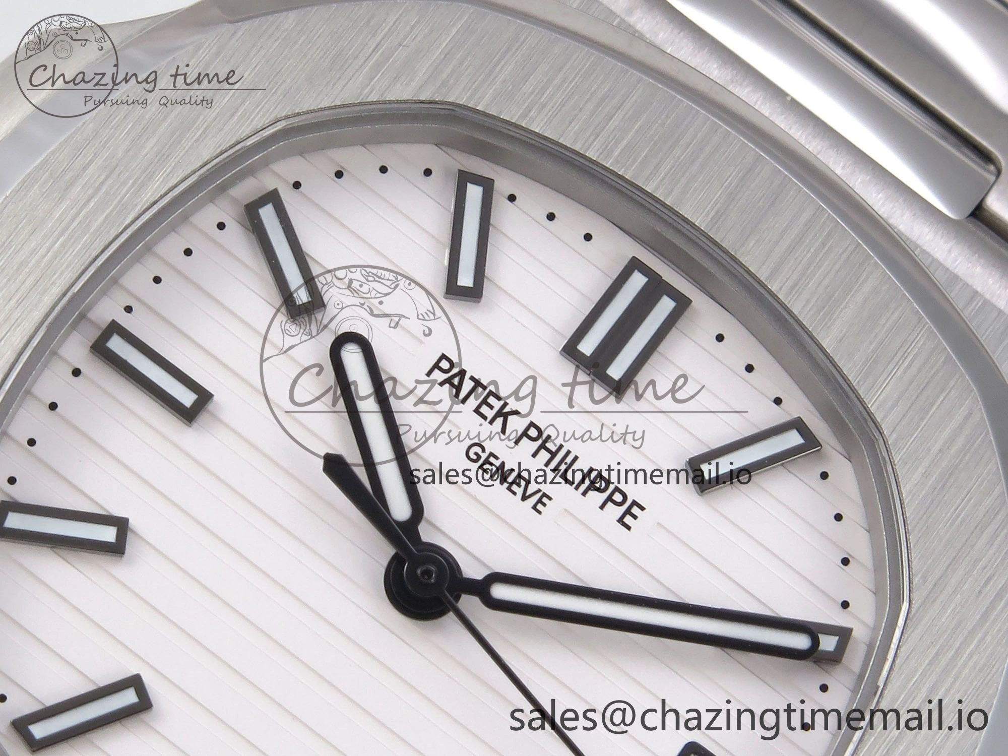 Nautilus 5711 1A 3KF 1:1 Best Edition White Textured Dial on SS Bracelet A324 Super Clone V Sporty 8712
