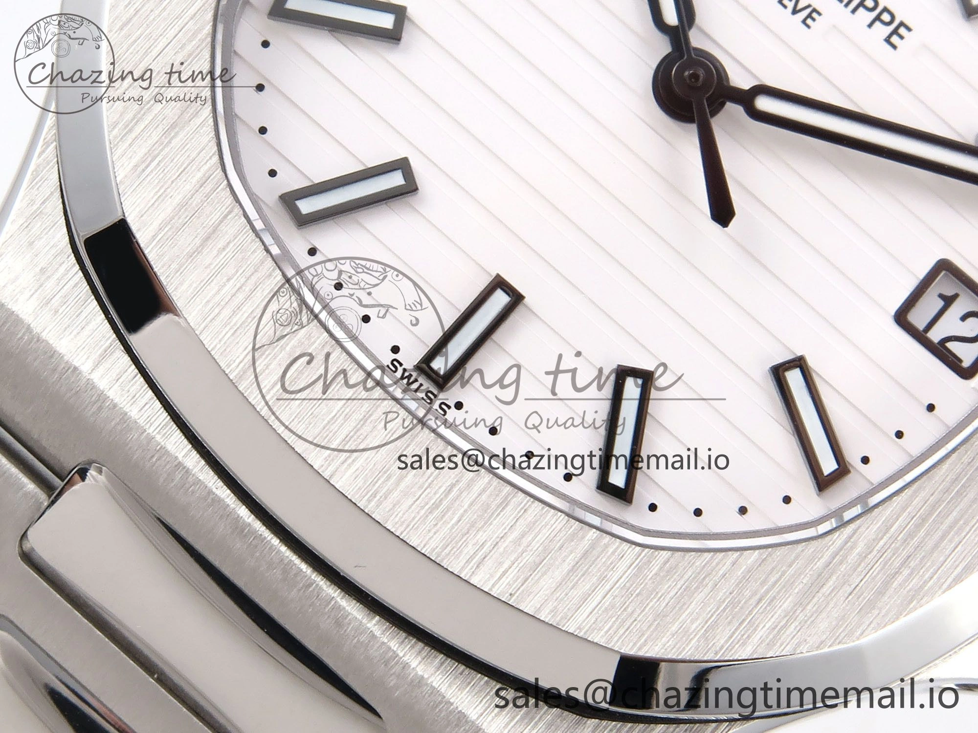 Nautilus 5711 1A 3KF 1:1 Best Edition White Textured Dial on SS Bracelet A324 Super Clone V Sporty 8712