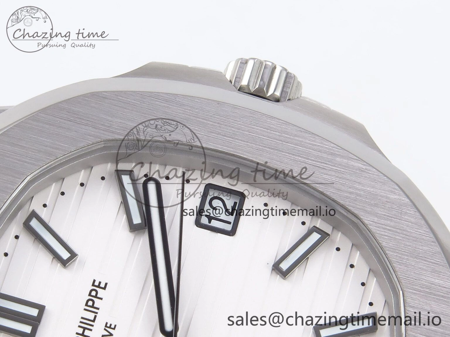 Nautilus 5711 1A 3KF 1:1 Best Edition White Textured Dial on SS Bracelet A324 Super Clone V Sporty 8712