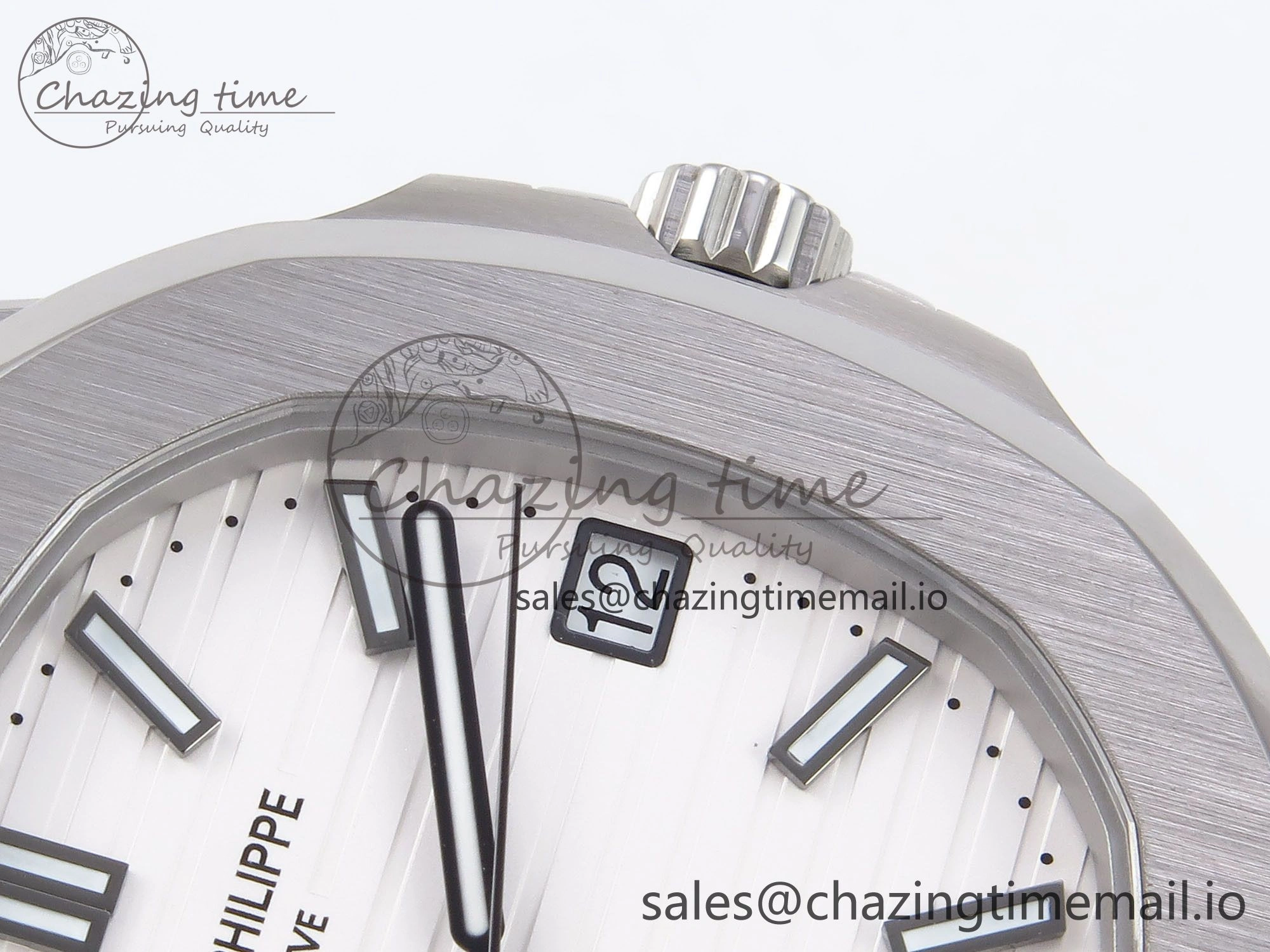 Nautilus 5711 1A 3KF 1:1 Best Edition White Textured Dial on SS Bracelet A324 Super Clone V Sporty 8712