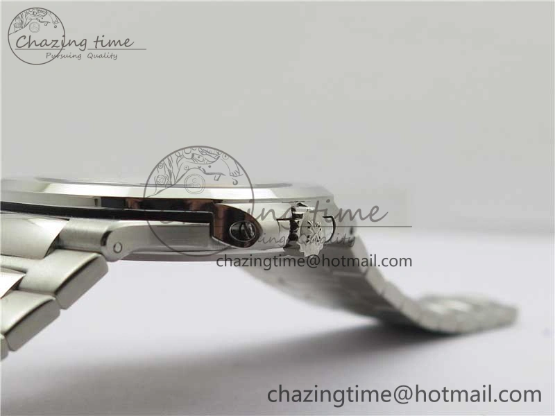 ZipUp Nautilus 5711 1A 3KF 1:1 Best Edition White Textured Dial on SS Bracelet A324 Super Clone V 8882