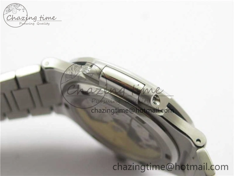 ZipUp Nautilus 5711 1A 3KF 1:1 Best Edition White Textured Dial on SS Bracelet A324 Super Clone V 8882