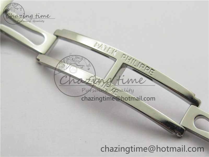 ZipUp Nautilus 5711 1A 3KF 1:1 Best Edition White Textured Dial on SS Bracelet A324 Super Clone V 8882