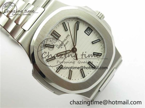 Nautilus 5711 1A GRF Best Edition White Dial on SS Bracelet A324CS (Free box) V NewStyle 8903