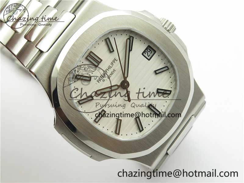 Nautilus 5711 1A GRF Best Edition White Dial on SS Bracelet A324CS (Free box) V NewStyle 8903