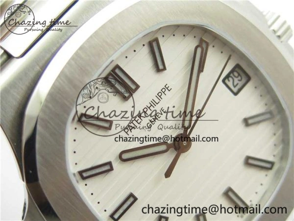 Nautilus 5711 1A GRF Best Edition White Dial on SS Bracelet A324CS (Free box) V NewStyle 8903