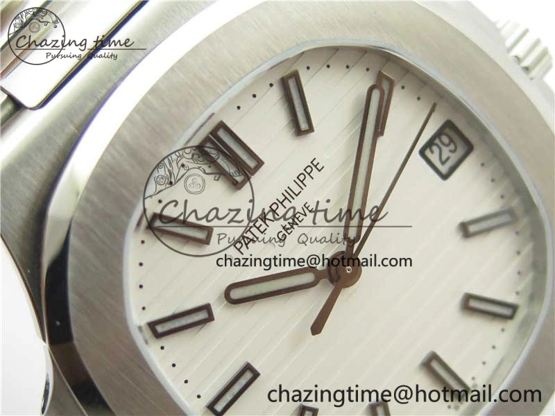 Nautilus 5711 1A GRF Best Edition White Dial on SS Bracelet A324CS (Free box) V NewStyle 8903
