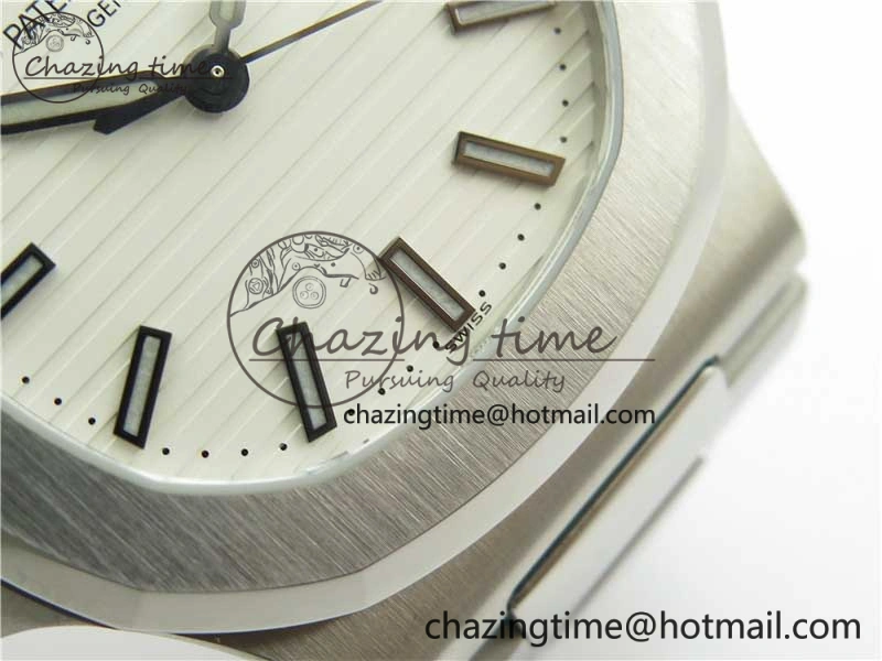 Nautilus 5711 1A GRF Best Edition White Dial on SS Bracelet A324CS (Free box) V NewStyle 8903