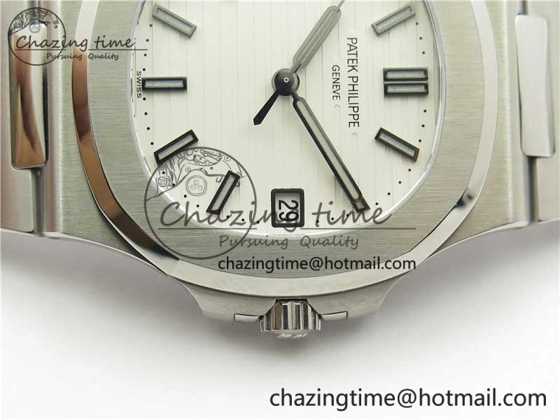 Nautilus 5711 1A GRF Best Edition White Dial on SS Bracelet A324CS (Free box) V NewStyle 8903