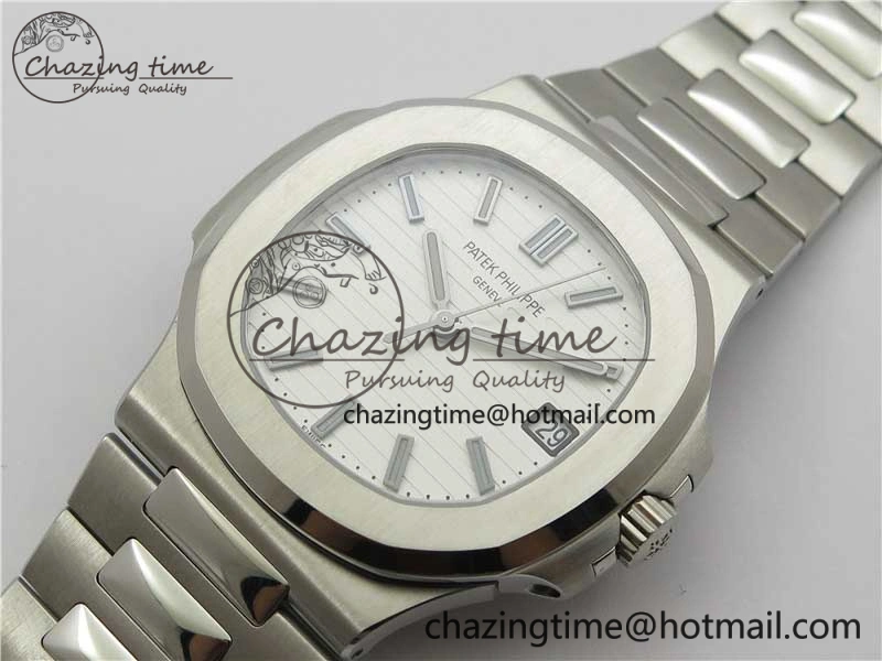 Nautilus 5711 1A GRF Best Edition White Dial on SS Bracelet A324CS (Free box) V NewStyle 8903