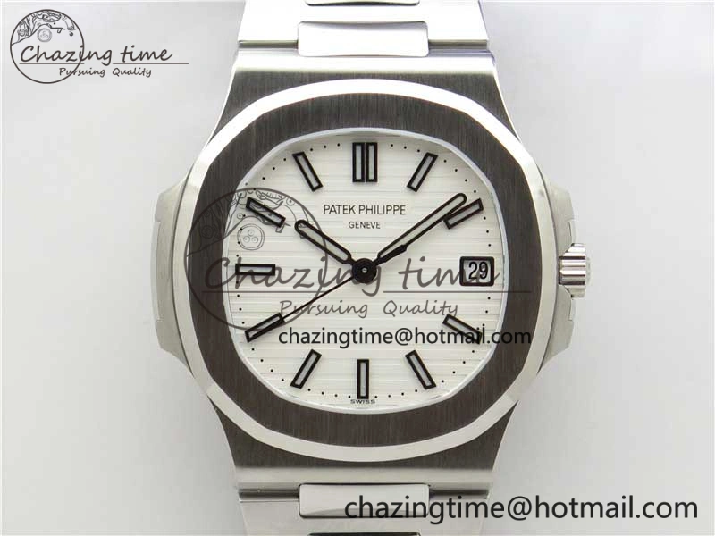 Nautilus 5711 1A GRF Best Edition White Dial on SS Bracelet A324CS (Free box) V NewStyle 8903