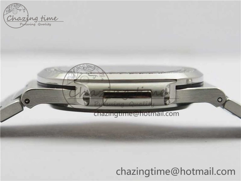 WaterResistant Nautilus 5711 1A PPF 1:1 Best Edition Blue Dial Diamonds Bezel on SS Bracelet 324CS (Free box) V 8918