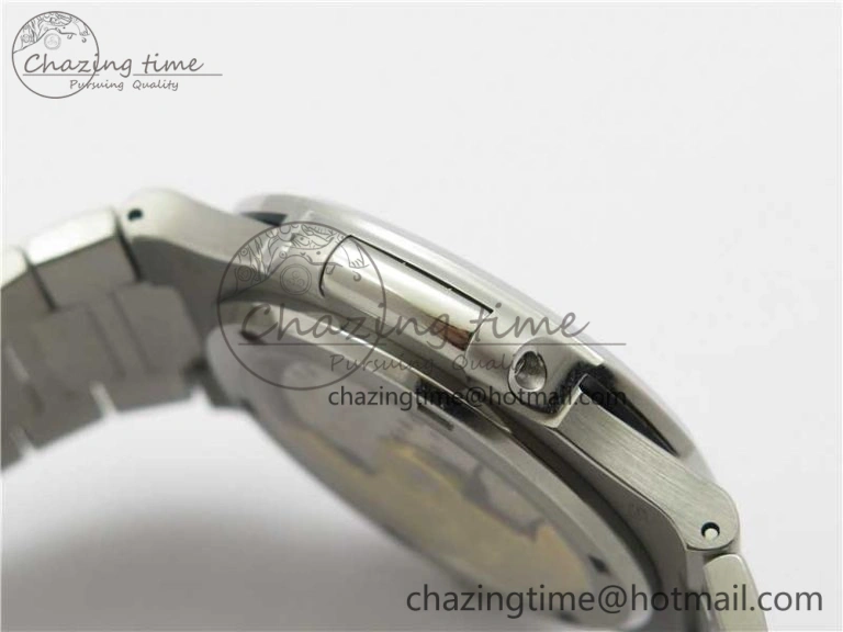 WaterResistant Nautilus 5711 1A PPF 1:1 Best Edition Blue Dial Diamonds Bezel on SS Bracelet 324CS (Free box) V 8918