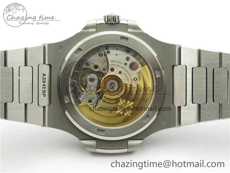 WaterResistant Nautilus 5711 1A PPF 1:1 Best Edition Blue Dial Diamonds Bezel on SS Bracelet 324CS (Free box) V 8918
