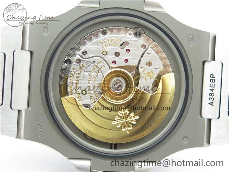 WaterResistant Nautilus 5711 1A PPF 1:1 Best Edition Blue Dial Diamonds Bezel on SS Bracelet 324CS (Free box) V 8918