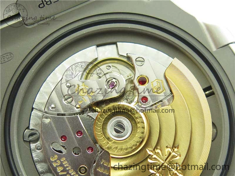 WaterResistant Nautilus 5711 1A PPF 1:1 Best Edition Blue Dial Diamonds Bezel on SS Bracelet 324CS (Free box) V 8918
