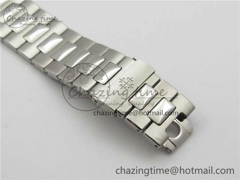 WaterResistant Nautilus 5711 1A PPF 1:1 Best Edition Blue Dial Diamonds Bezel on SS Bracelet 324CS (Free box) V 8918