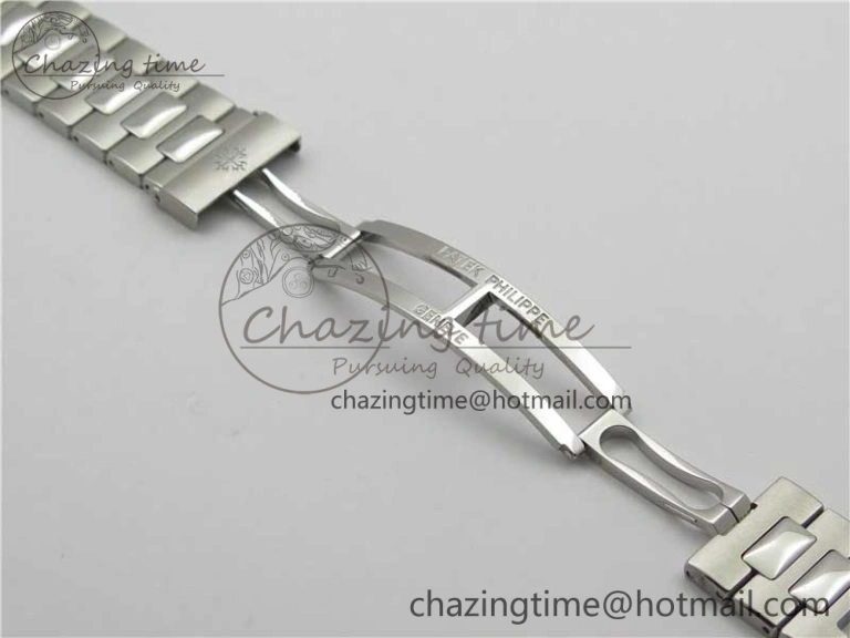 WaterResistant Nautilus 5711 1A PPF 1:1 Best Edition Blue Dial Diamonds Bezel on SS Bracelet 324CS (Free box) V 8918