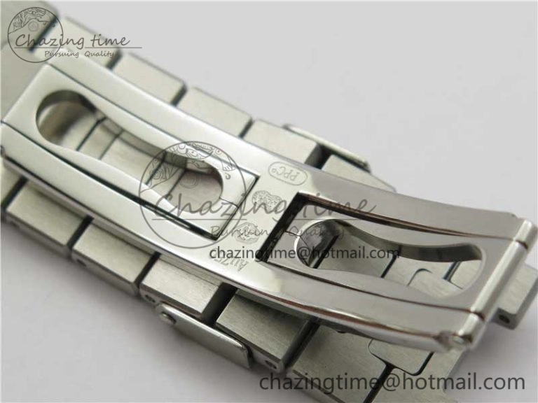 WaterResistant Nautilus 5711 1A PPF 1:1 Best Edition Blue Dial Diamonds Bezel on SS Bracelet 324CS (Free box) V 8918