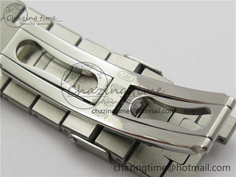 WaterResistant Nautilus 5711 1A PPF 1:1 Best Edition Blue Dial Diamonds Bezel on SS Bracelet 324CS (Free box) V 8918