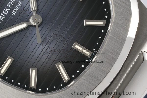 Nautilus 5711 1A PPF 1:1 Best Edition Blue Textured Dial on Blue Rubber Strap 324CS V WrinkleFree 8803