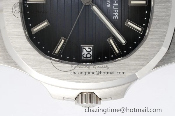 Nautilus 5711 1A PPF 1:1 Best Edition Blue Textured Dial on Blue Rubber Strap 324CS V WrinkleFree 8803
