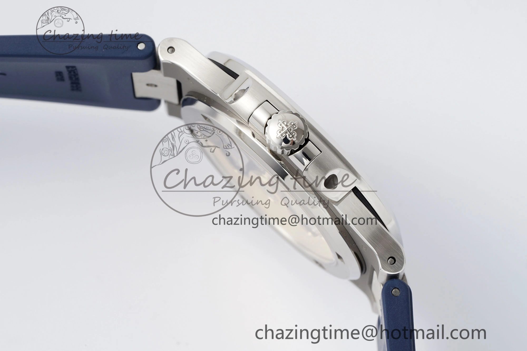 Nautilus 5711 1A PPF 1:1 Best Edition Blue Textured Dial on Blue Rubber Strap 324CS V WrinkleFree 8803