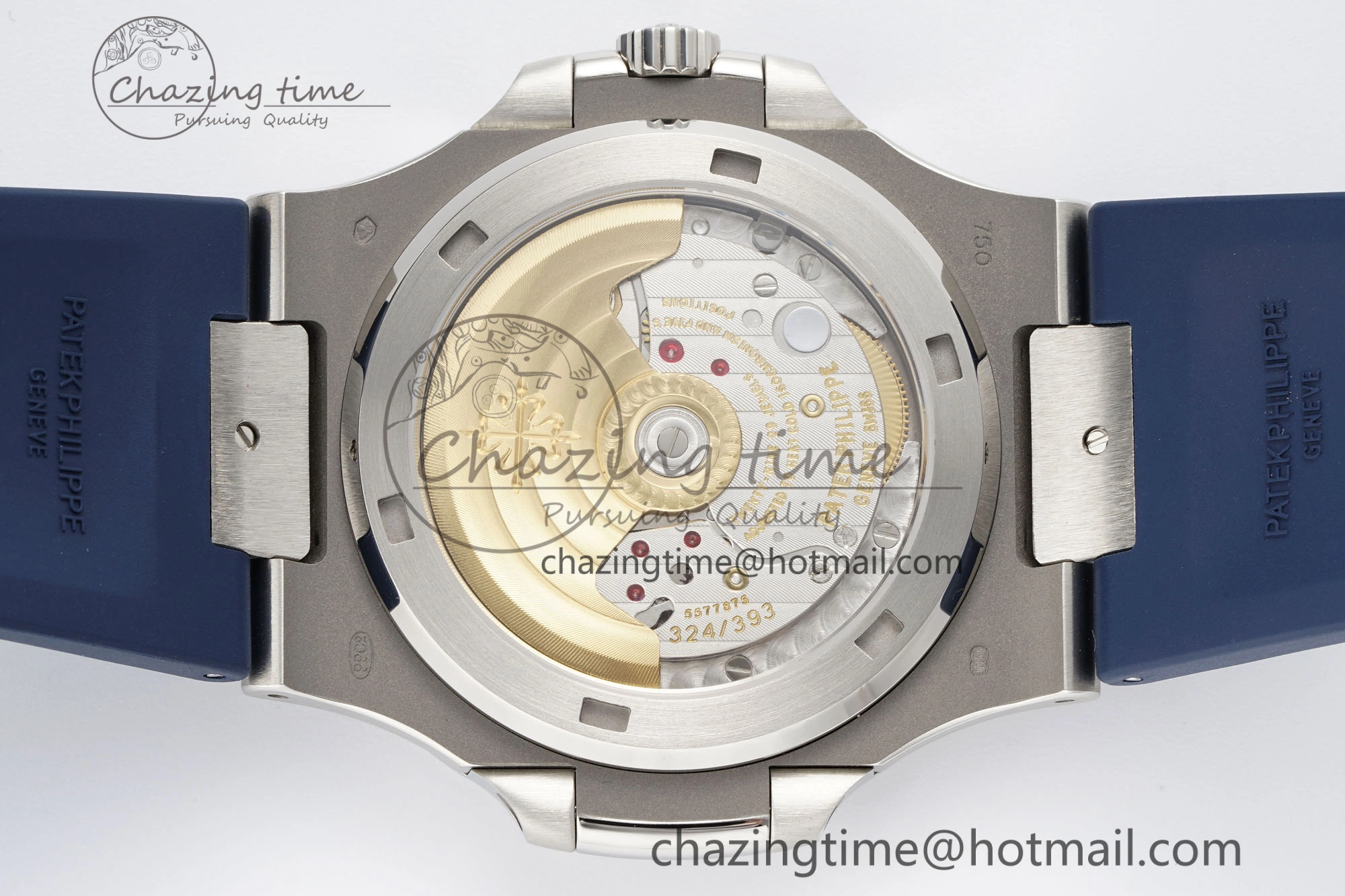 Nautilus 5711 1A PPF 1:1 Best Edition Blue Textured Dial on Blue Rubber Strap 324CS V WrinkleFree 8803