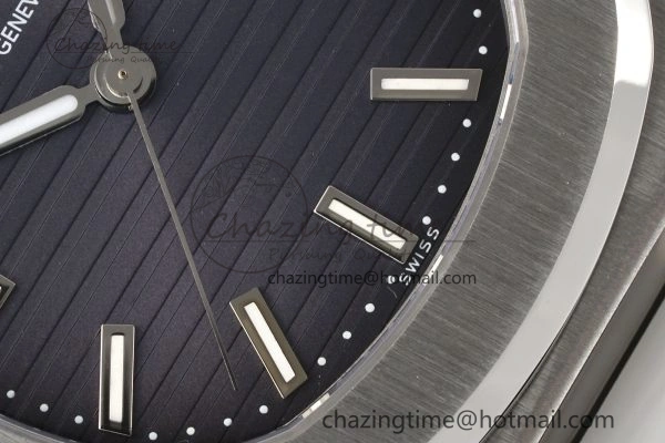 Nautilus 5711 1A PPF 1:1 Best Edition Gray Textured Dial on Black Rubber Strap 324CS V Youthful 8802