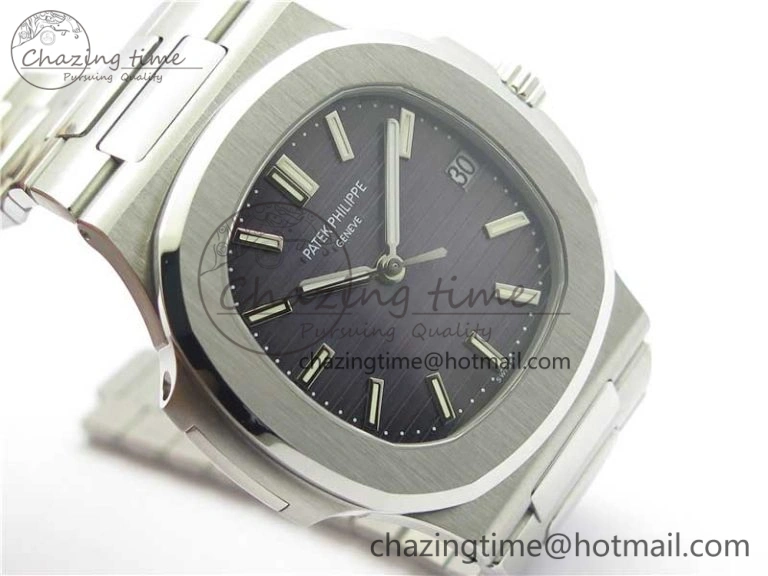 Nautilus 5711 1A PPF 1:1 Best Edition Gray Textured Dial on SS Bracelet 324CS (Free box) V Efficient 8936