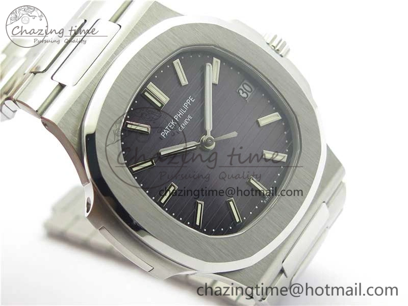 Nautilus 5711 1A PPF 1:1 Best Edition Gray Textured Dial on SS Bracelet 324CS (Free box) V Efficient 8936