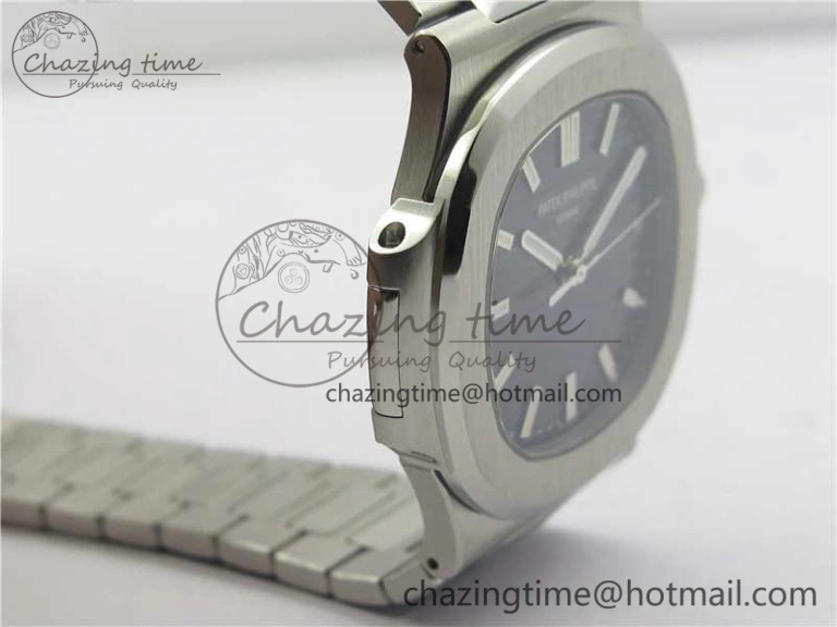 Nautilus 5711 1A PPF 1:1 Best Edition Gray Textured Dial on SS Bracelet 324CS (Free box) V Efficient 8936